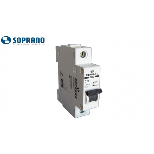 DISJUNTOR DIN UNIPOLAR 40AMP SOPRANO