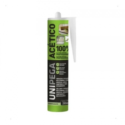 SILICONE ACETICO INCOLOR 280ML UNIPEGA