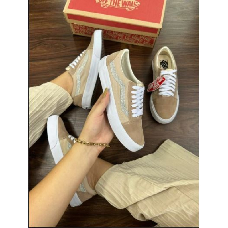 VANS OLD SKOOL  NUDE BRILHO