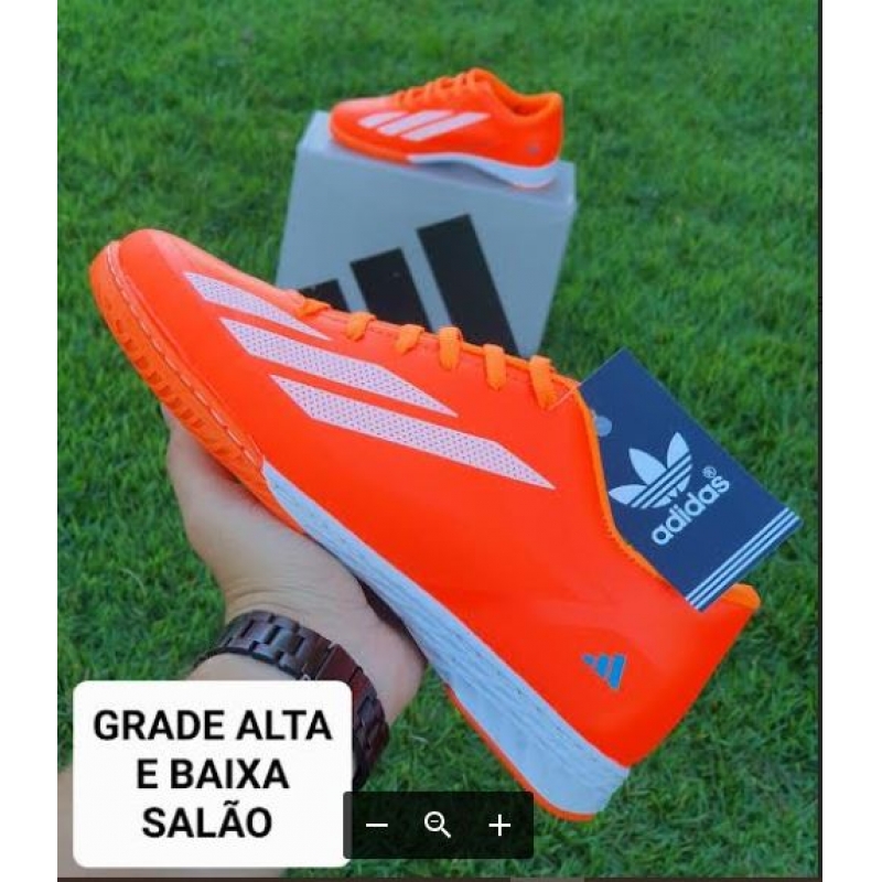 CHUTEURA FUTSAL ADIDAS LARANJA