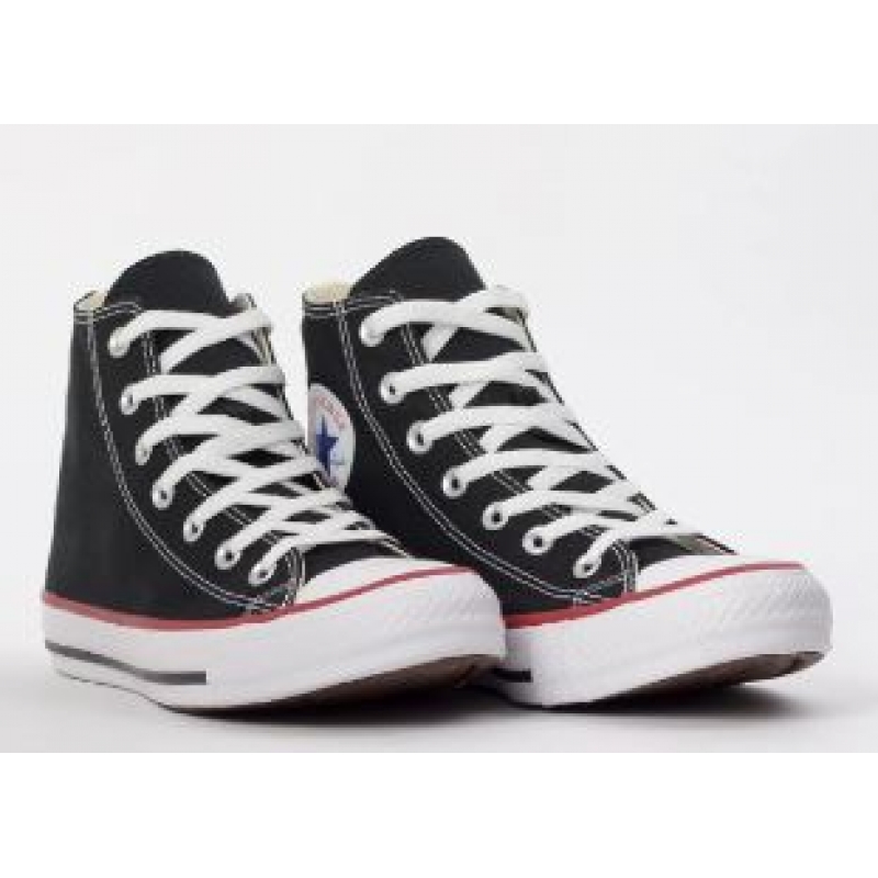 ALL STAR BOTINHA PRETO LISTRA VERMELHO