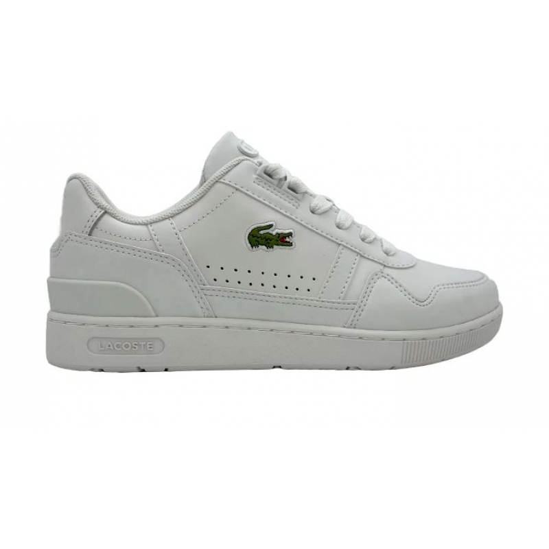 LACOSTE BRANCO COURO LEGITIMO