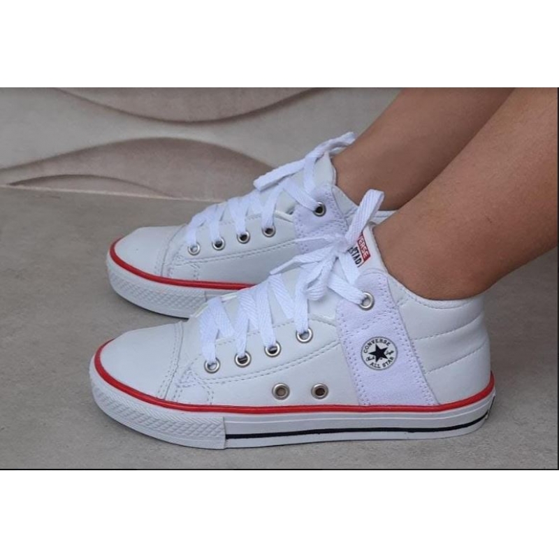 ALL STAR INFANTIL  BOTINHA BRANCO CORINO