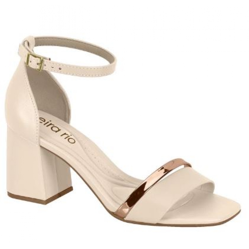 SANDALIA FEM  BEIRA RIO CREME