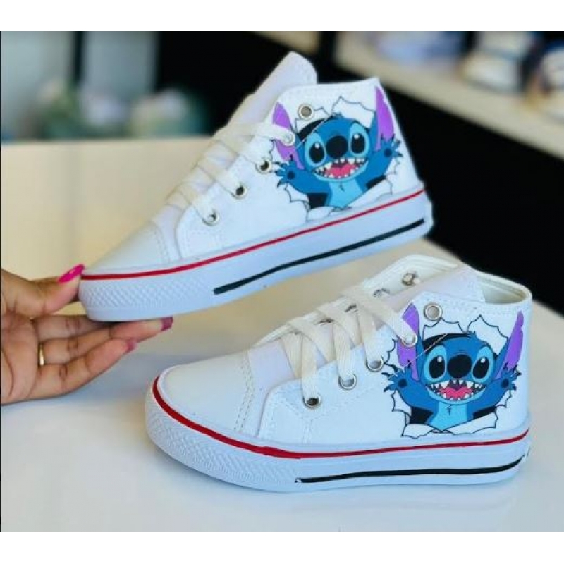 TENIS INFANTIL LILO E STITCH BRANCO