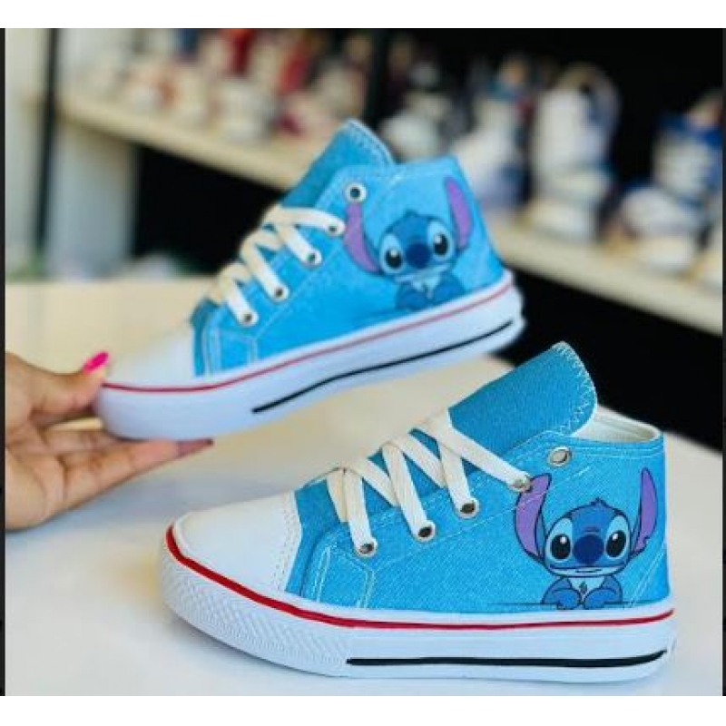 TENIS INFANTIL LITO E STITCH  AZUL