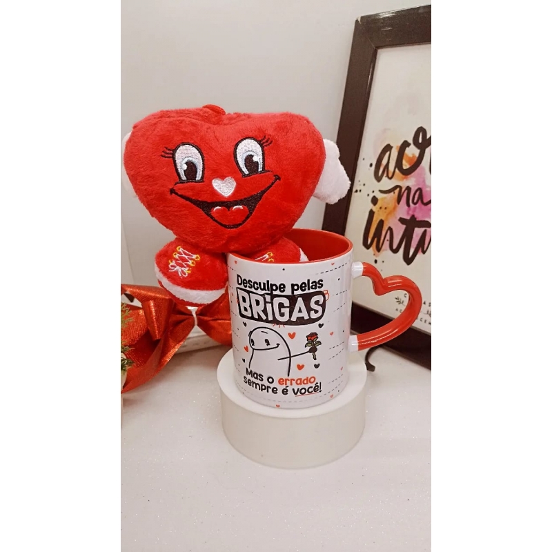 CANECA FLORK DESCULPE PELAS BRIGAS MAS O ERRADO E SEMPRE VOCÊ