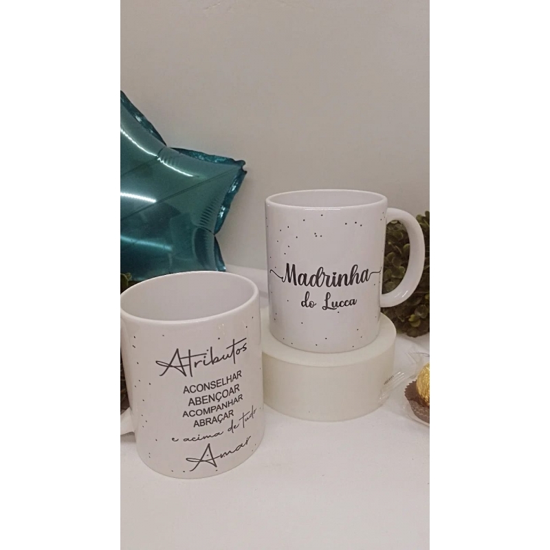 CANECA PERSONALIZADA PARA MADRINHA E PADRINHO