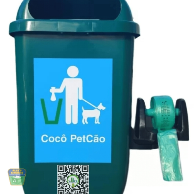 KIT COCÔPET CÃO - LIXEIRA PAPELEIRA 50L