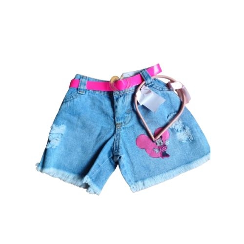 SHORTS FEMENINO  INFANTIL MINIE C/ SINTO/ + TIARA