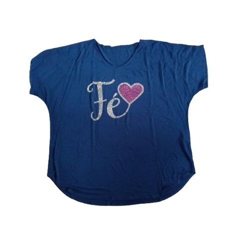 BLUSA FEMININA PLUS SIZE M/ CURTA