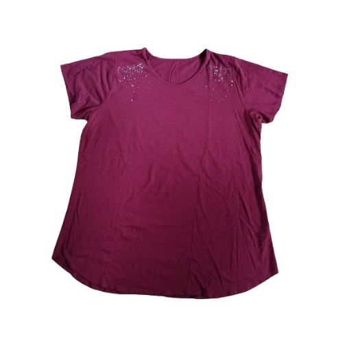 BLUSA FEMININA PLUS SIZE M/CURTA