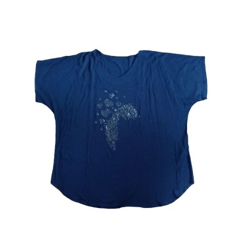 BLUSA FEMININA PLUS SIZE M/ CURTA