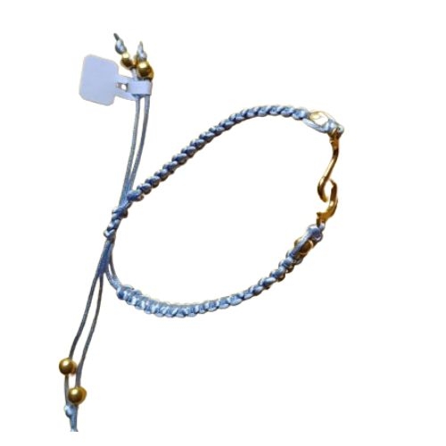 PULSEIRA MACRAME  ONDA AZUL