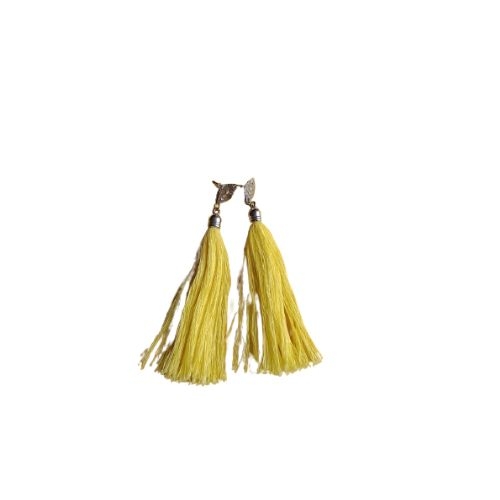 BRINCO DE TASSEL DE SEDA