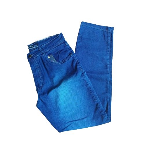 CALÇA MASCULINA JEANS  ADULTO ESCURA SEM DETALHES