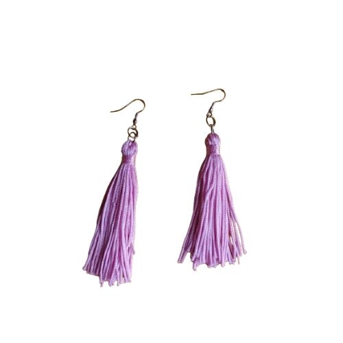 BRINCO TASSEL ROSA