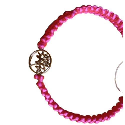 PULSEIRA MACRAME ROSA NEON