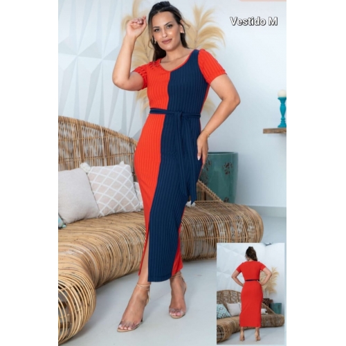 VESTIDO COM CINTO LAÇO