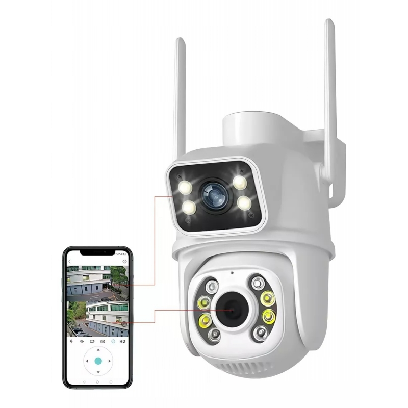 CAMERA IP WIFI SMART DUAL CAMERA   SISTEMA DE VOZ  IPC-I100