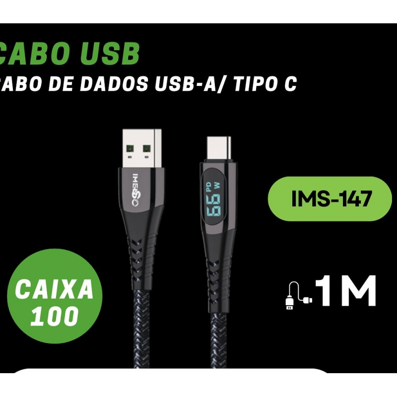 CABO DE CARGA  E DADOS TIPO C 1 METRO IMS147