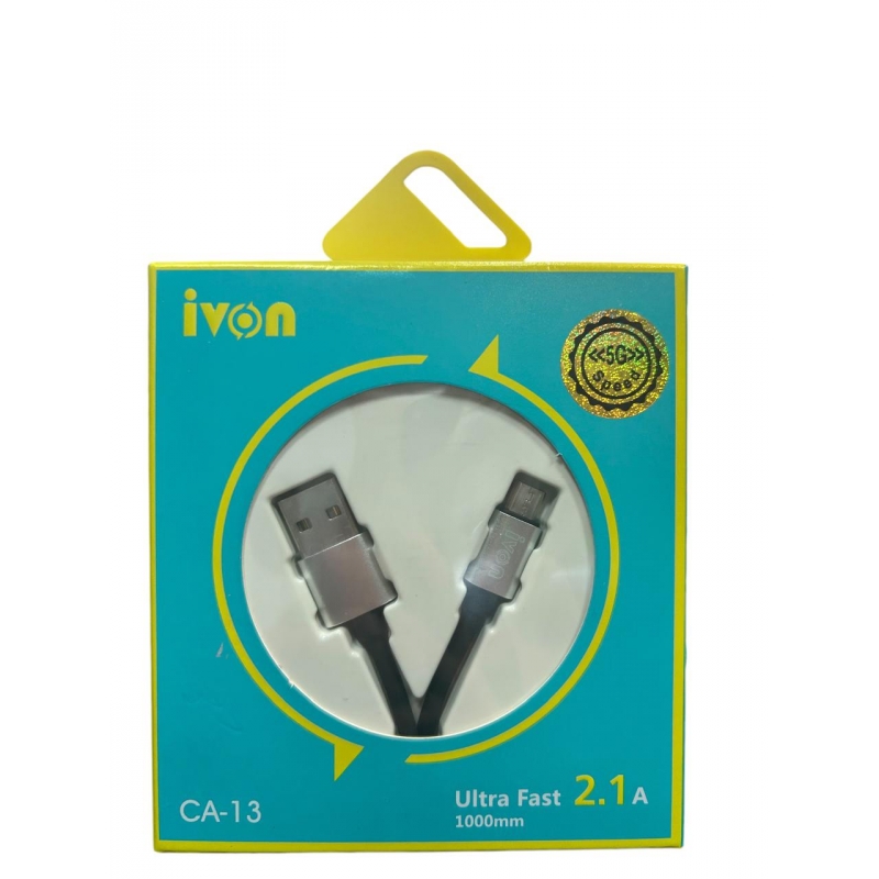 CABO DE CARGA IVON PARA MICRO USB V8 CA-13