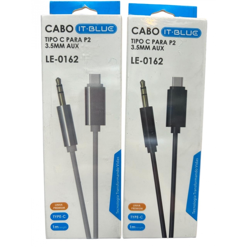 CABO TIPO C PARA P2 1 M IT.BLUE LE-0162