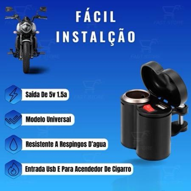 TOMADA USB PARA MOTO  LE-9019