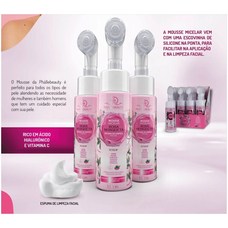 Espuma de Limpeza Facial Rosa Mosqueta