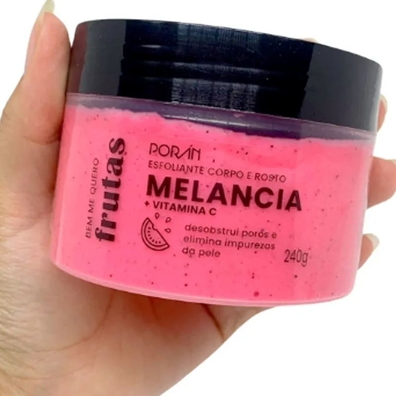 Esfoliante Corpo e Rosto Melancia 240g Poran