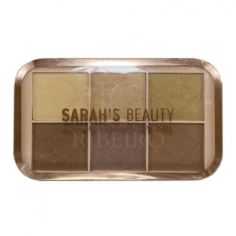 Paleta de Contorno 6 Cores Sarah's Beauty New York