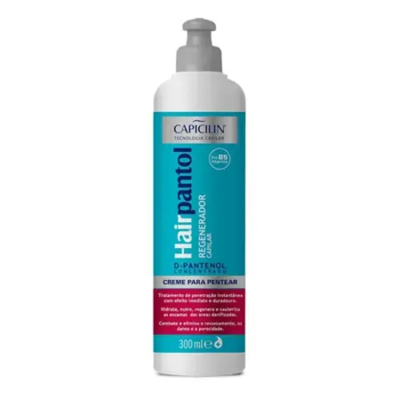 Creme para Pentear Regenerador Capilar Hairpantol  Capicilin 300ml