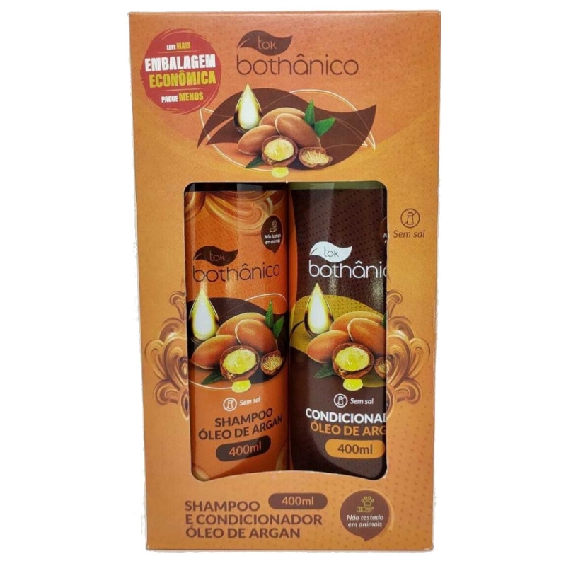 Shampoo e Condicionador Óleo de Argan Tok bothânico