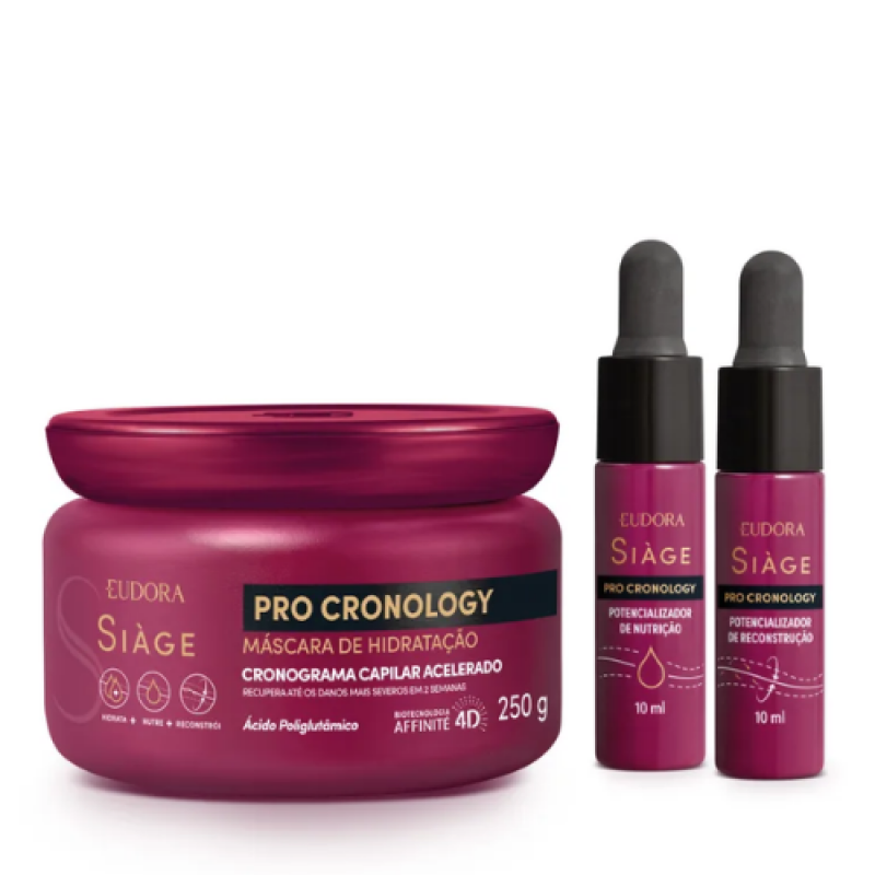 Kit Cronograma Capilar Pro Cronology Siàge Eudora