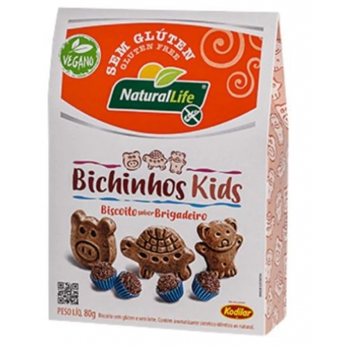 BICHINHOS KIDS SABOR BRIGADEIRO 80G NATURAL LIFE