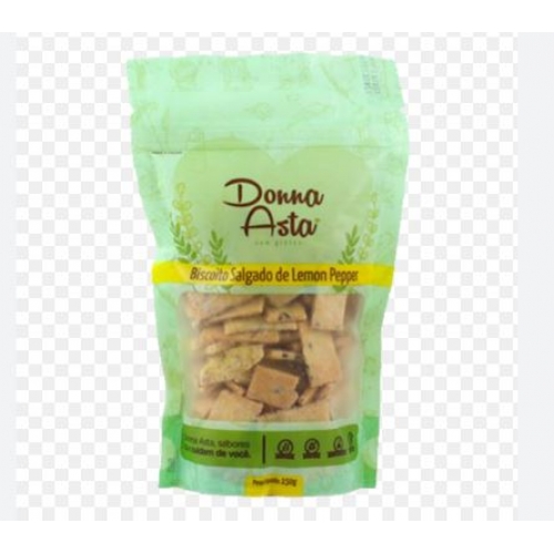 BISCOITO SALGADO DE LEMON PEPPER SEM GLUTEN 150GR