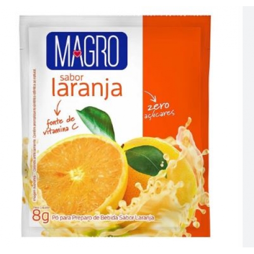 SUCO MAGRO DIET LARANJA 8G