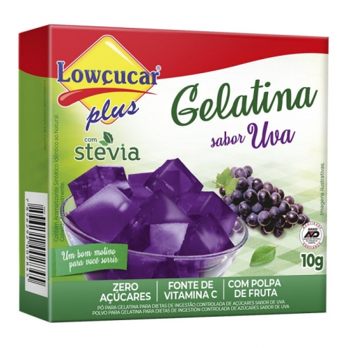 GELATINA SABOR UVA STEVIA 10G