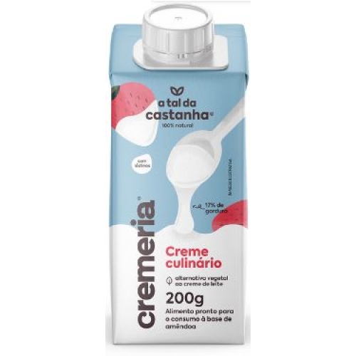 CREME DE LEITE VEGETAL CREMERIA 200ML A TAL DA CASTANHA