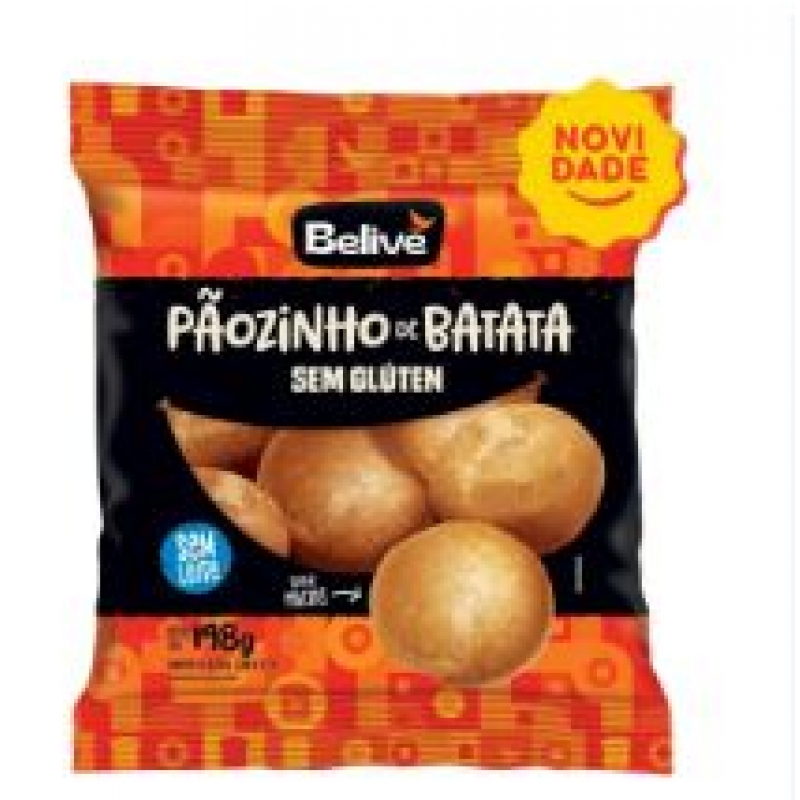 PAOZINHO DE BATATA SEM GLUTEN BELIVE 198 GRAMAS