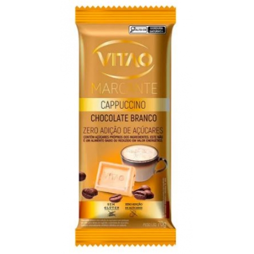 CHOCOLATE BRANCO SABOR CAPPUCCINO DISPLAY COM 6 UNIDADES DE 70G - MARCANTE- 9996