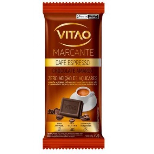 CHOCOLATE AMARGO CAFE EXPRESSO DISPLAY COM 6 UNIDADES DE 70G