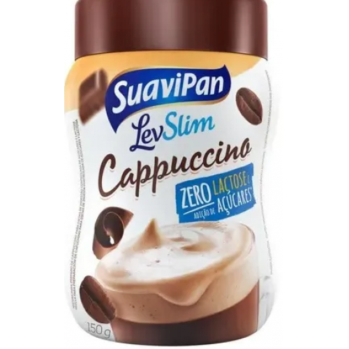 CAPPUCCINO ZERO ACUCAR E LACTOSE LEVSLIM SUAVIPAN POTE 150G