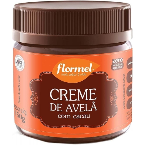 CREME DE AVELA COM CACAU ZERO 150G- FLORMEL