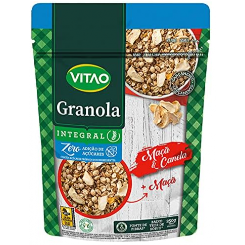 GRANOLA INTEGRAL DE MACA E CANELA ZERO ACUCAR 250G - VITAO 0382