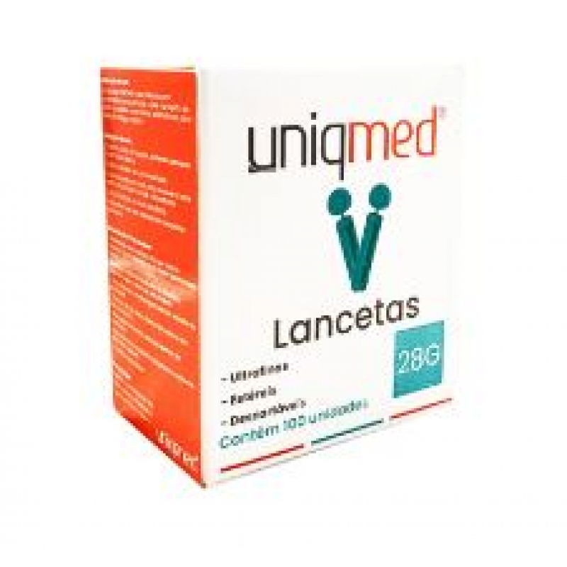 LANCETA 28G UNIQMED COM 100