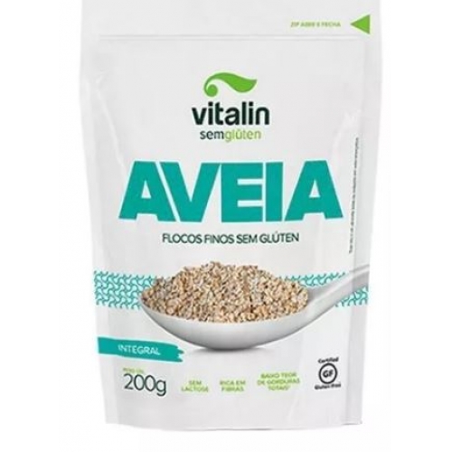 AVEIA SEM GLUTEN FLOCOS FINOS 200G - VITALIN