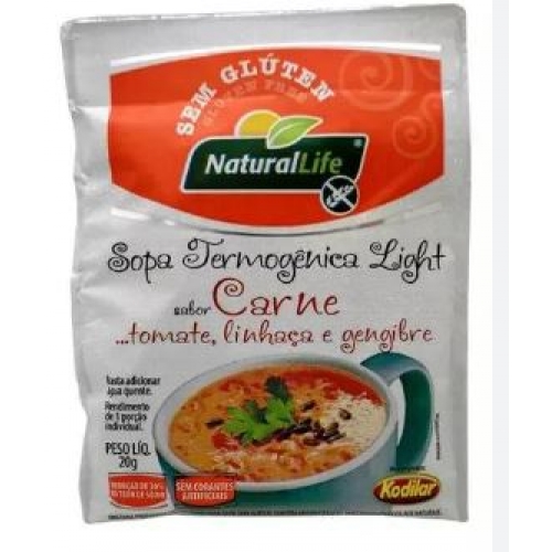 SOPA TERMOGENICA CARNE,TOMATE,LINHA GENGIBRE 12UNX20GR NATURAL LIFE