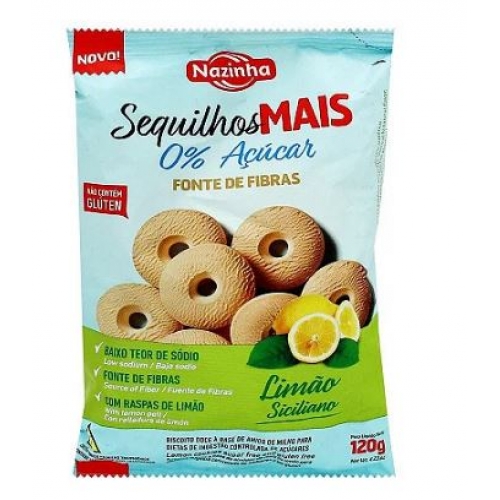 SEQUILOS DE LIMÃO SECILIANO 120G NAZINHA