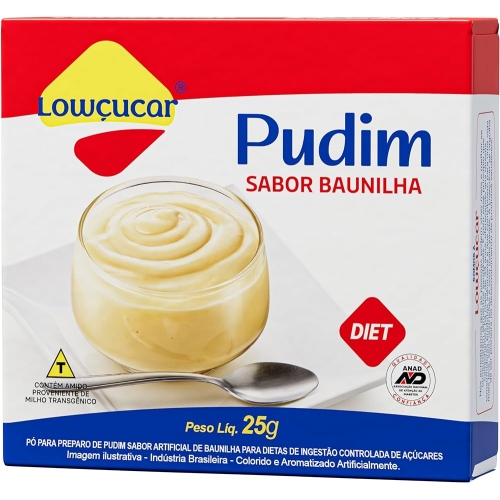 PUDIM SABOR BAUNILHA 25G LOWÇUCAR